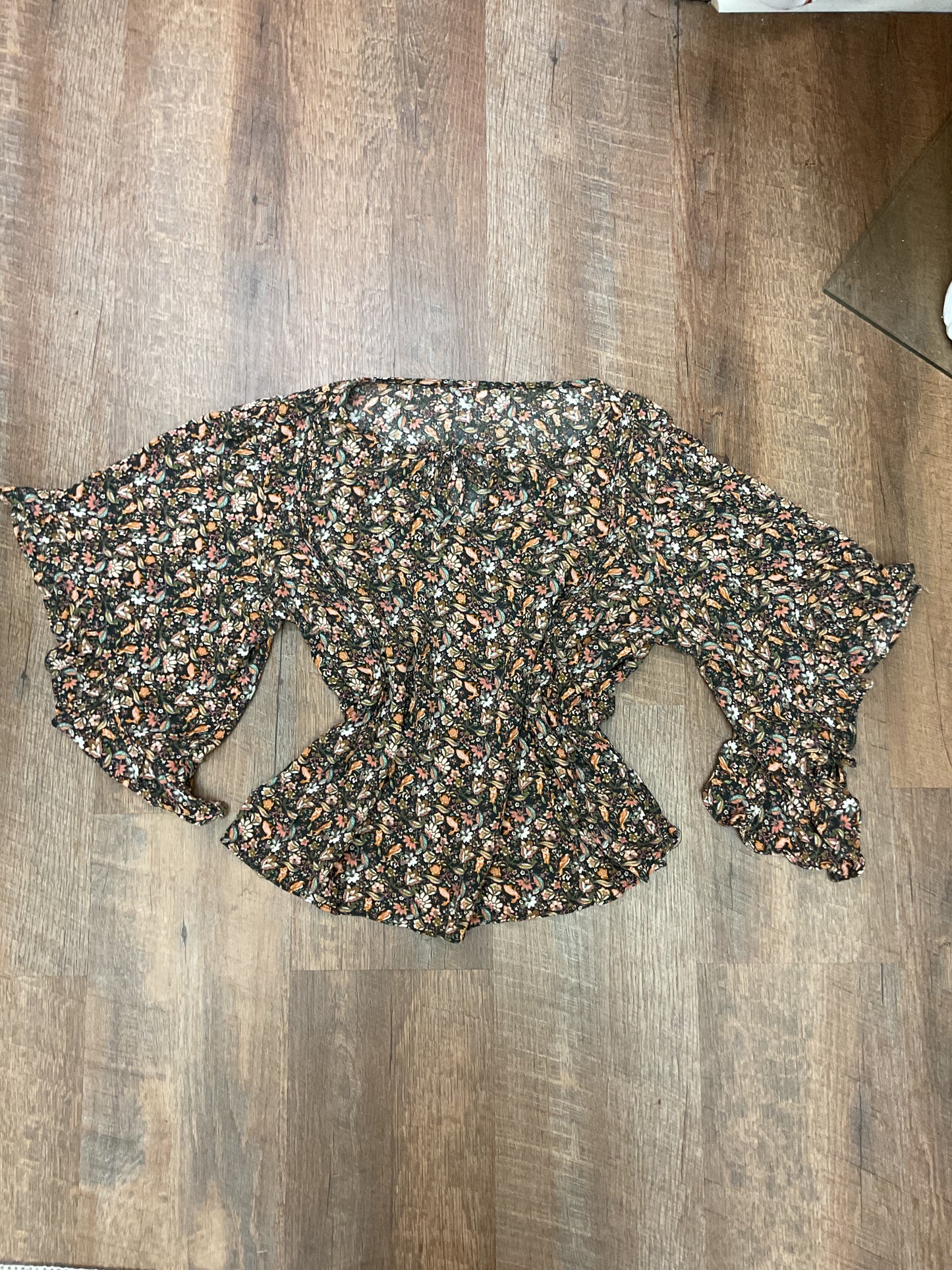 Black floral top