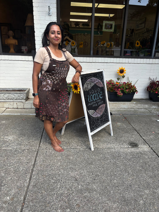 Wildflower Mosaic Patchwork Dress