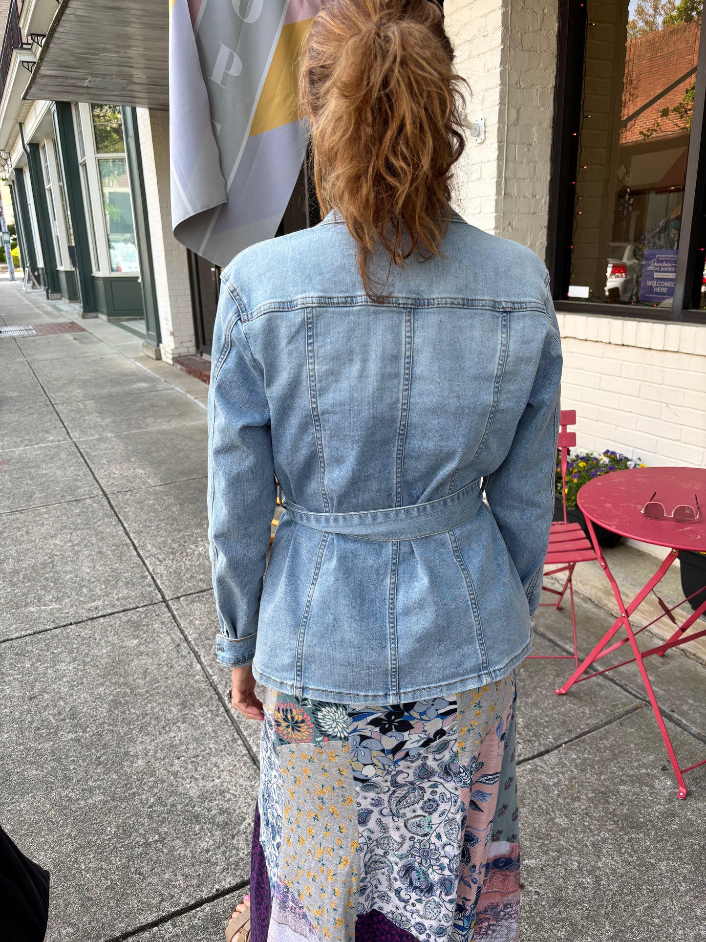 Denim Jean jacket with wrap