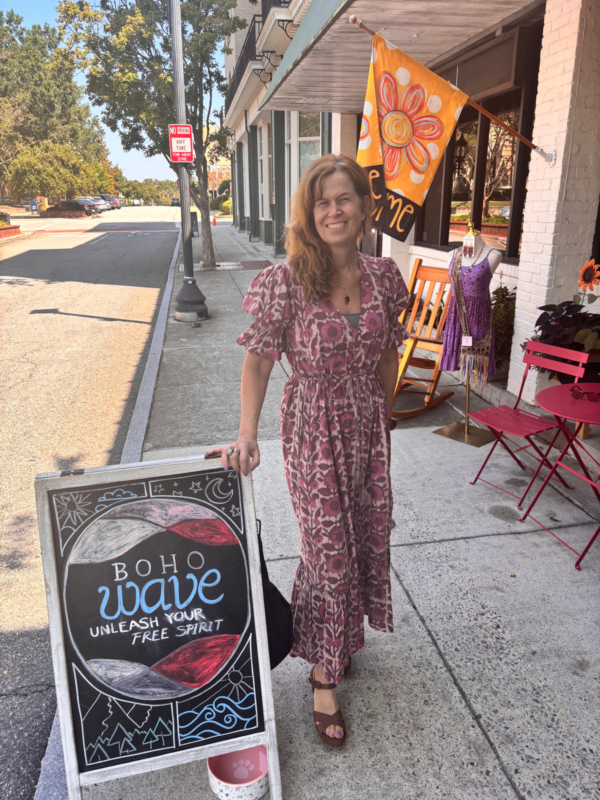 Hand Block Printed Naturally Dyed Cotton Maxi Dress (Emelie)