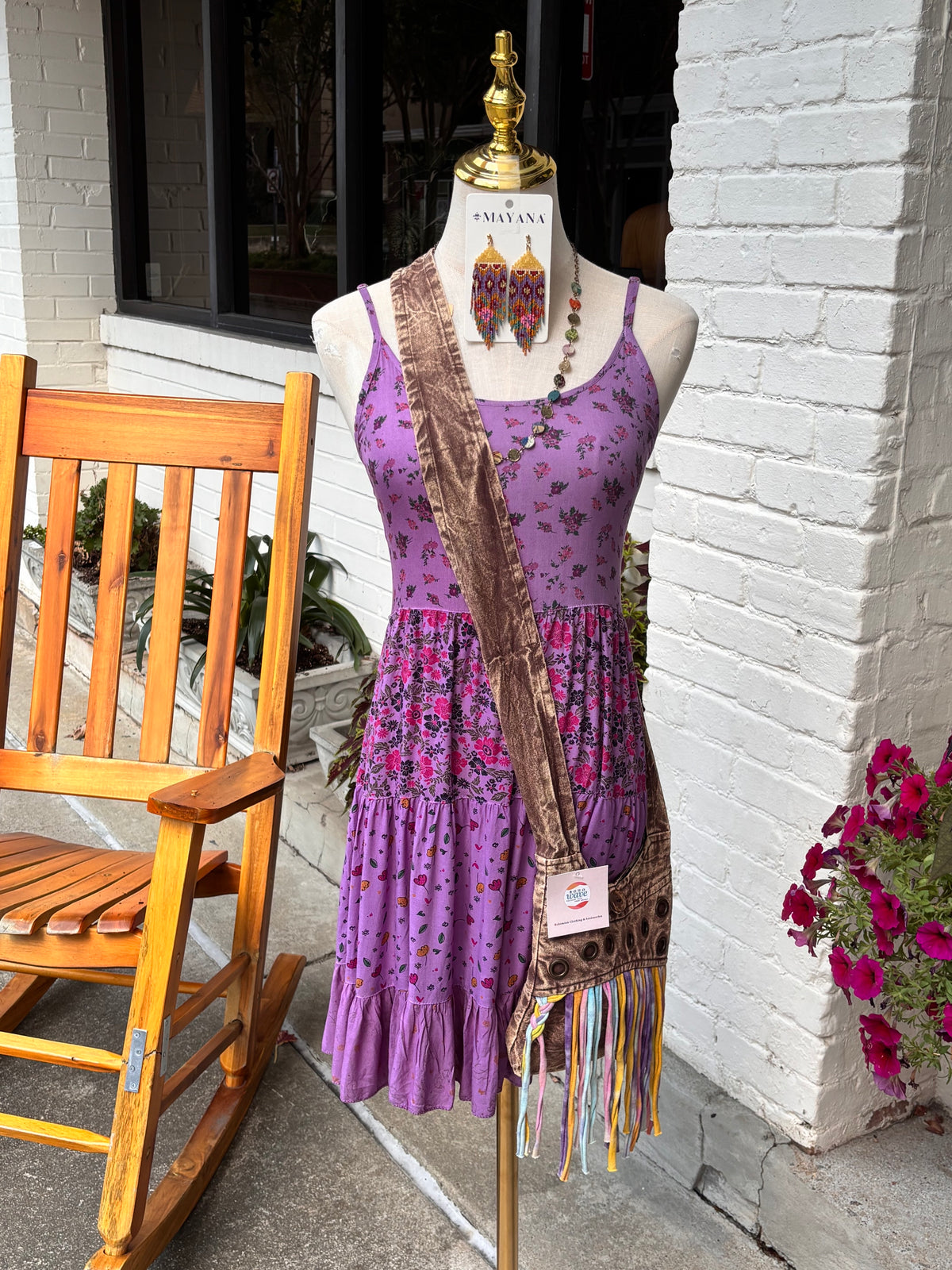 Patchwork Print Dress