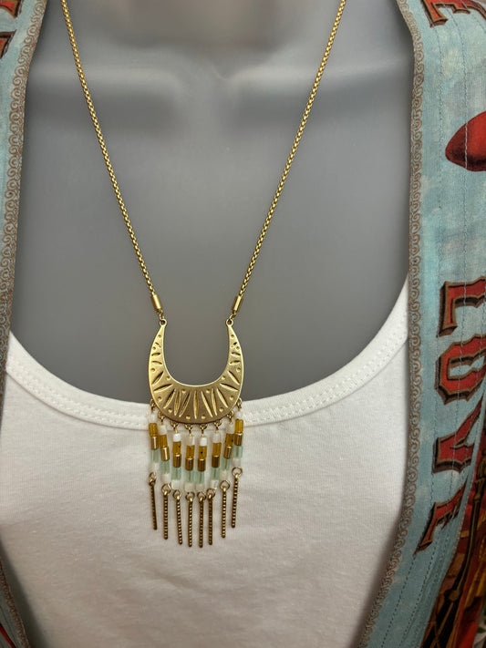 Lucky Half Moon Necklace