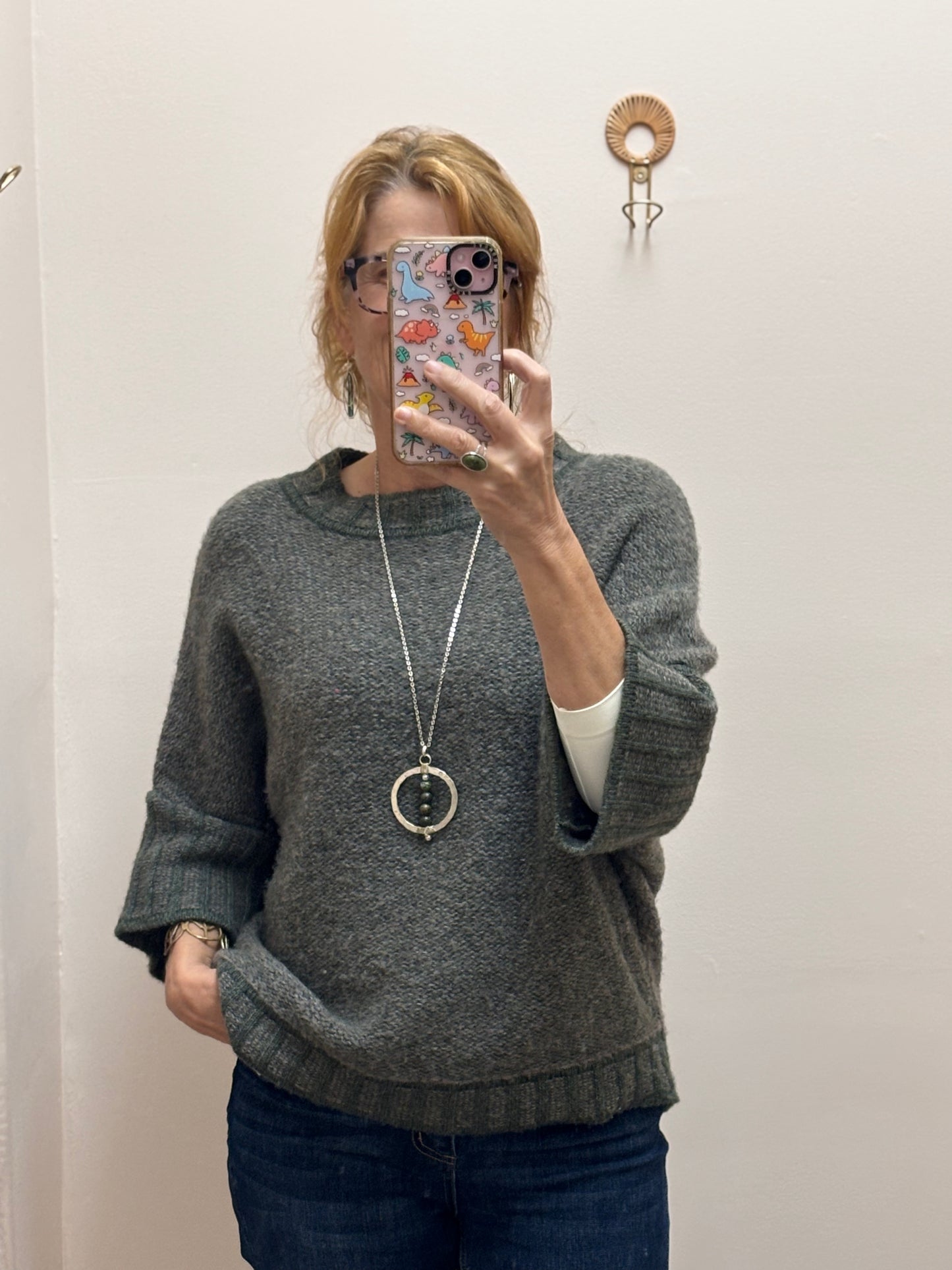 Olive Pullover Sweater by Ozai N Ku