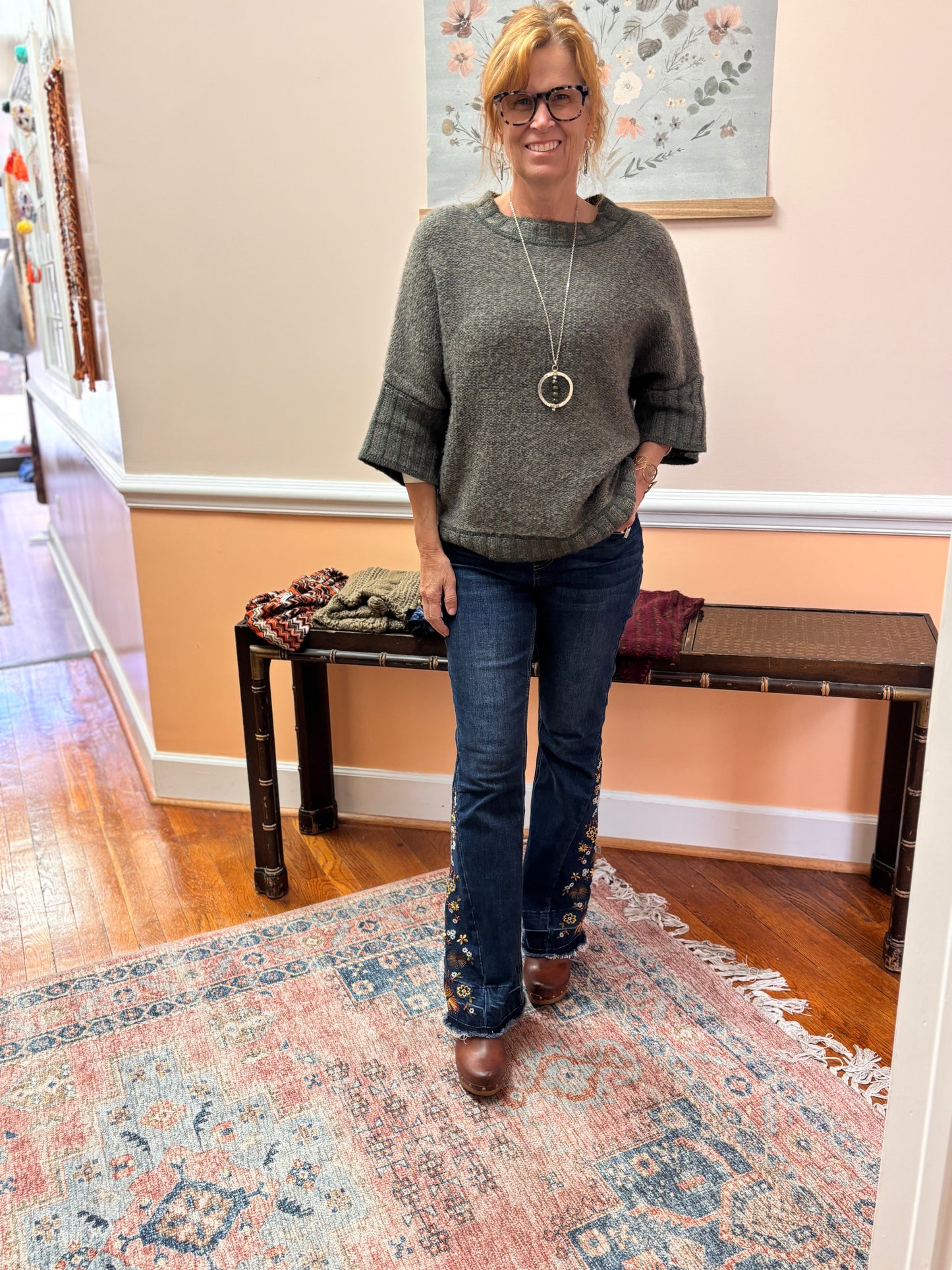 Olive Pullover Sweater by Ozai N Ku