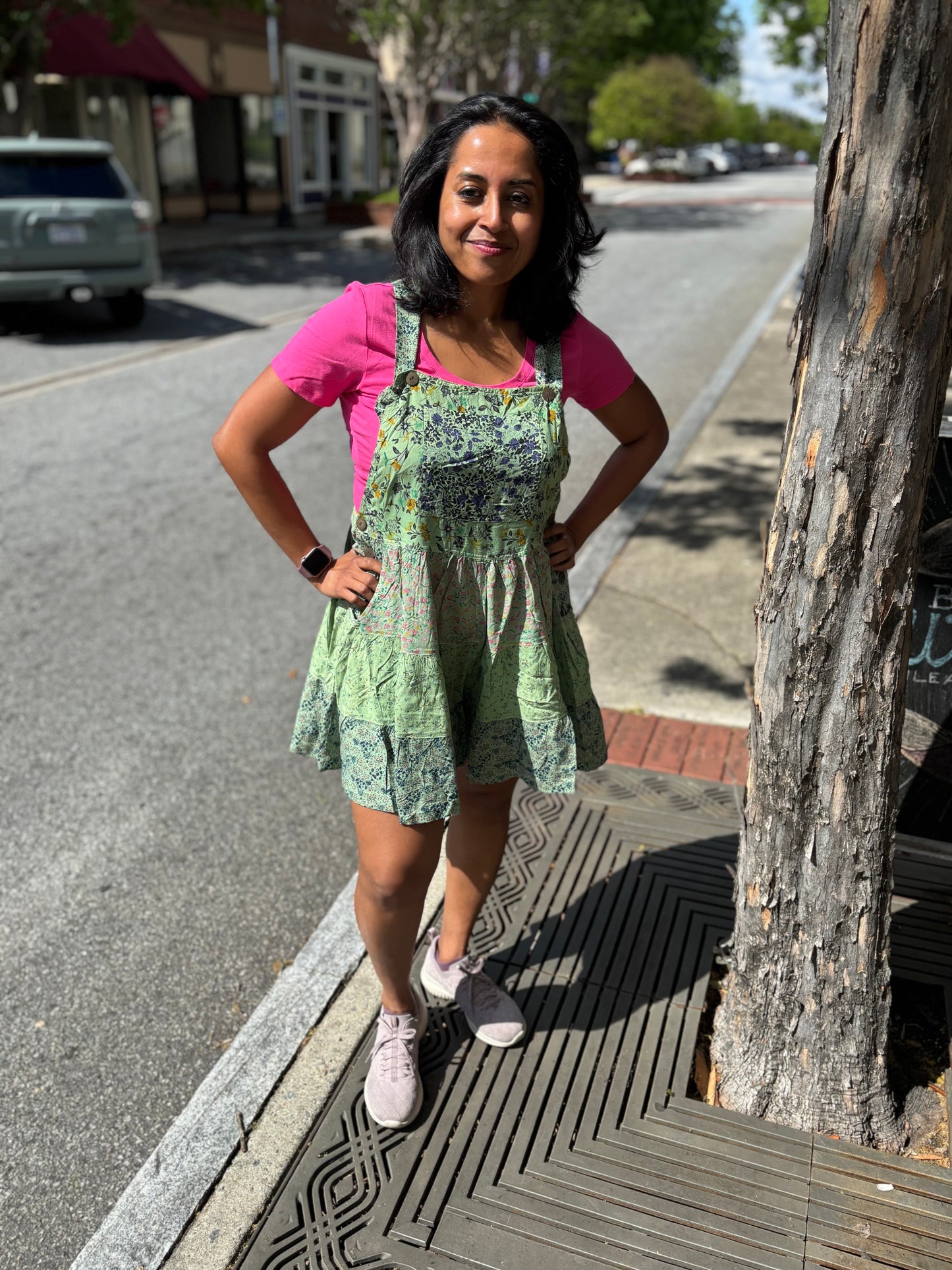 🌿 Meadow Mischief Skort Jumper Overall