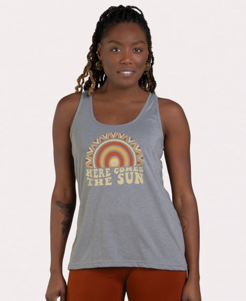 Here Comes the Sun Recycled Racerback Tank