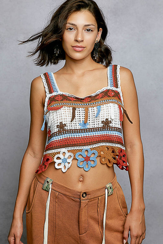 Sleeveless Crochet Top