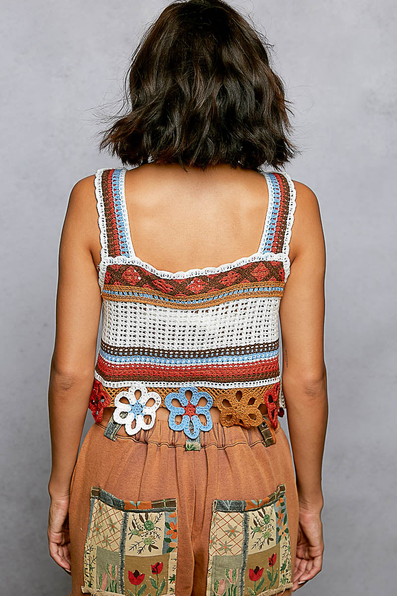 Sleeveless Crochet Top