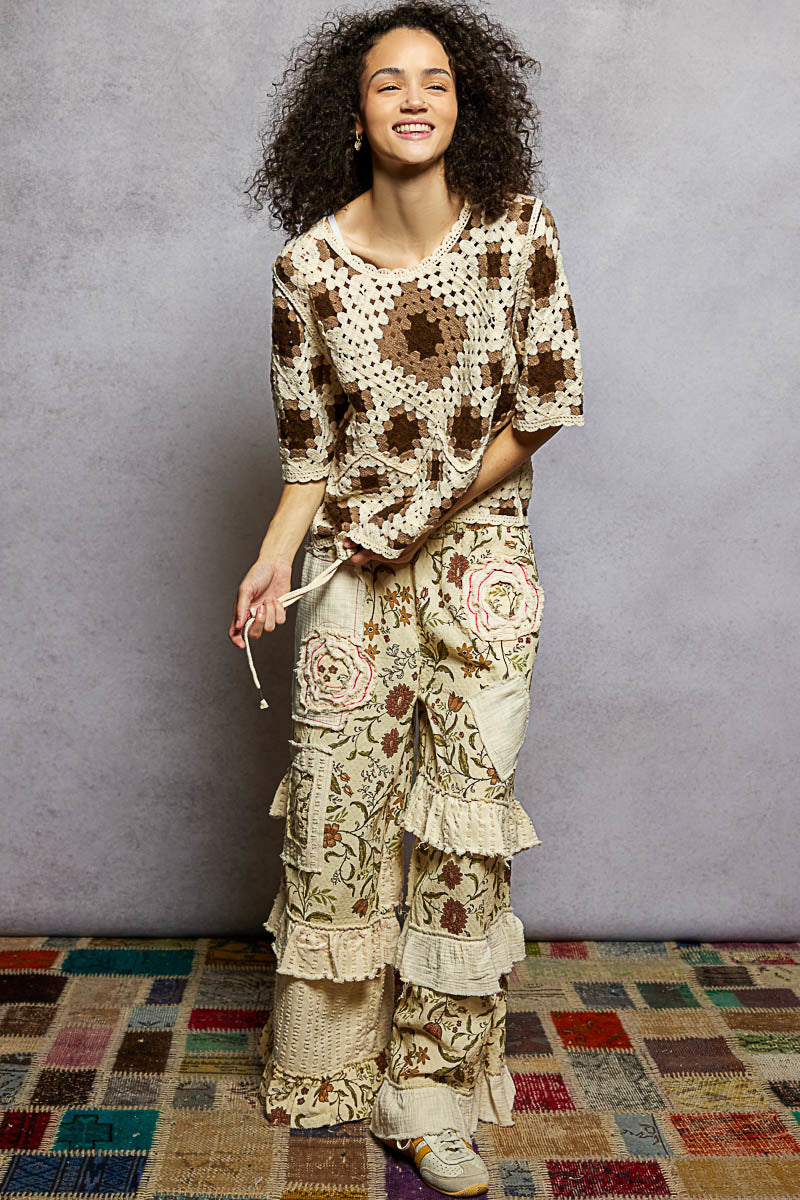 Choco Multi Knit Top