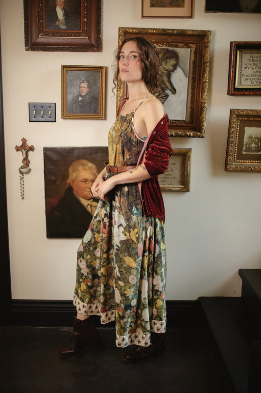 I Dream in Flowers Bohemian Slip Dress