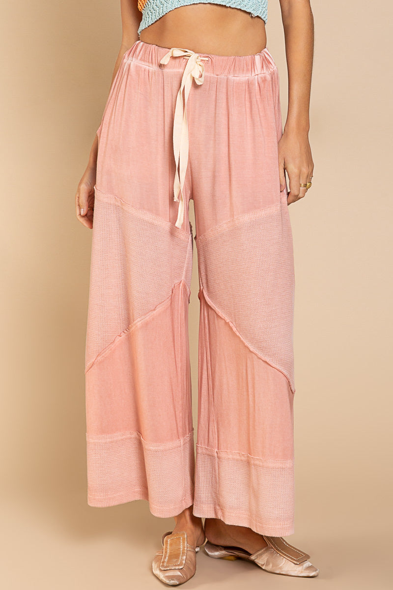 Dreamy Rose Boho Wide Leg Lounge Pants