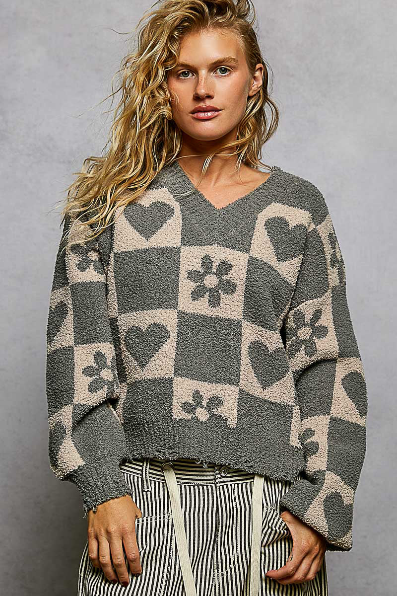 Heart &amp; Bloom Berber Sweater Top