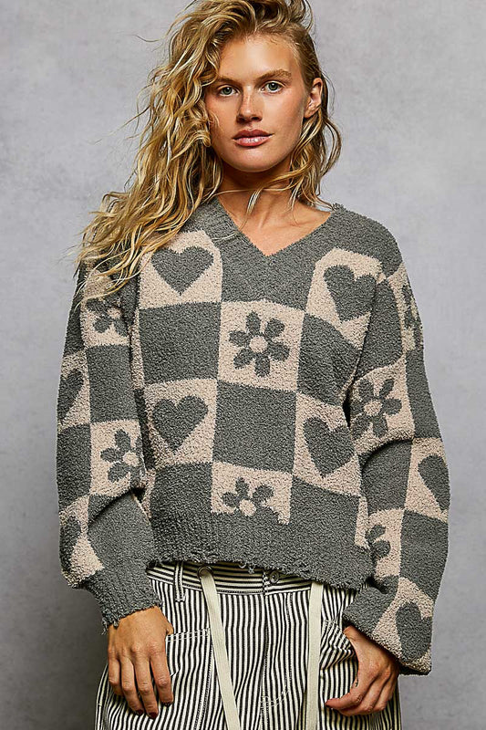 Heart &amp; Bloom Berber Sweater Top