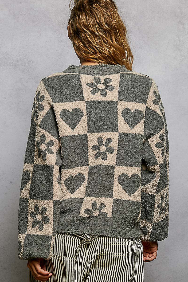 Heart &amp; Bloom Berber Sweater Top