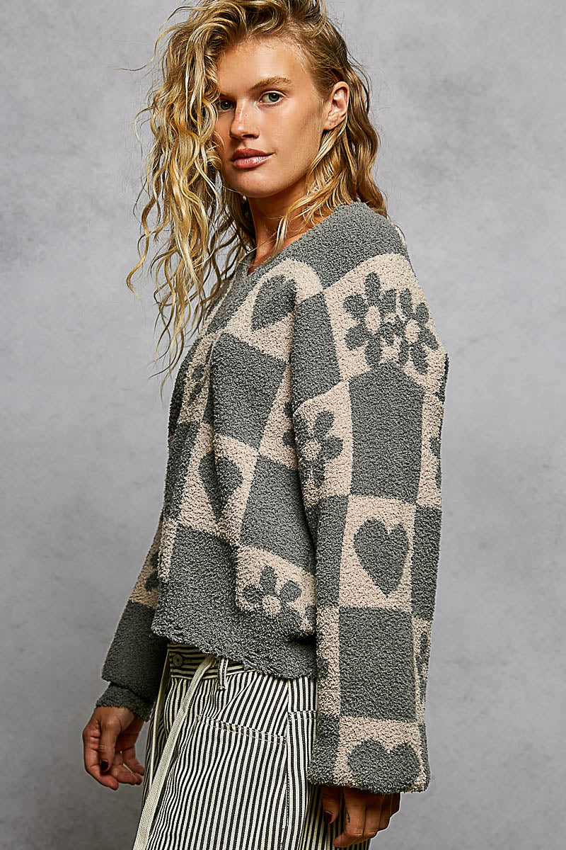 Heart &amp; Bloom Berber Sweater Top