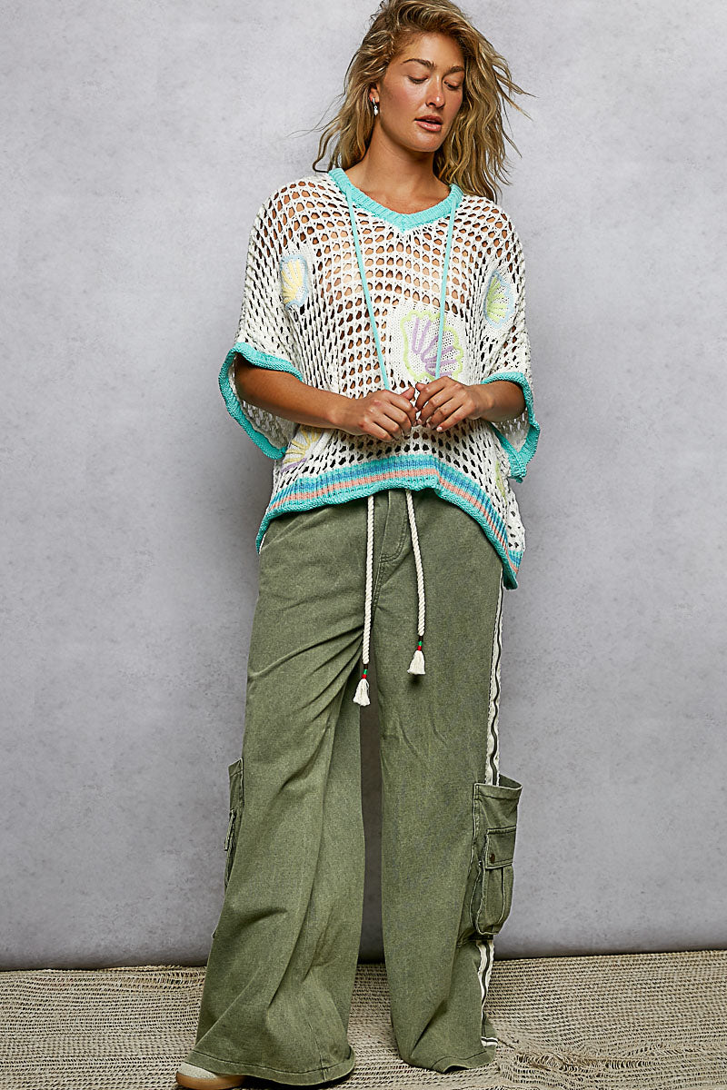 V-Neck Sleeveless Hoodie