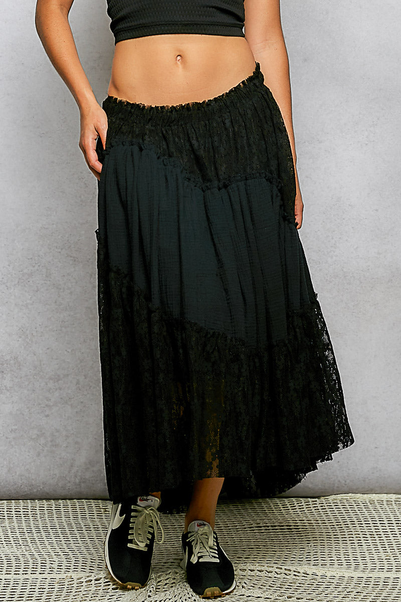 Boho Gauze Romance Skirt
