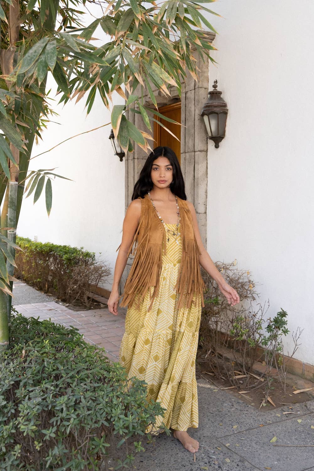 Shibori Hand-Dyed Maxi Dress (Udvita)