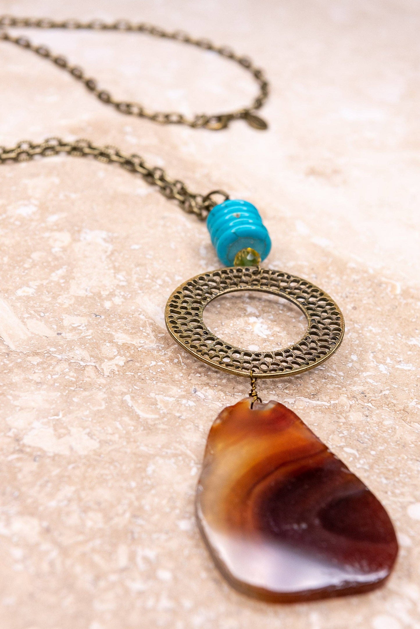 Marcela Necklace in Bronze