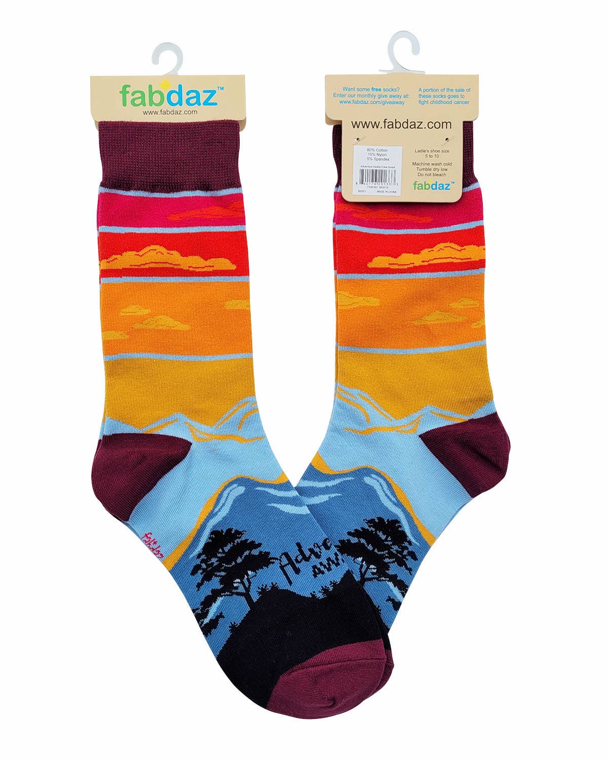 Adventure Awaits Women's Crew Socks