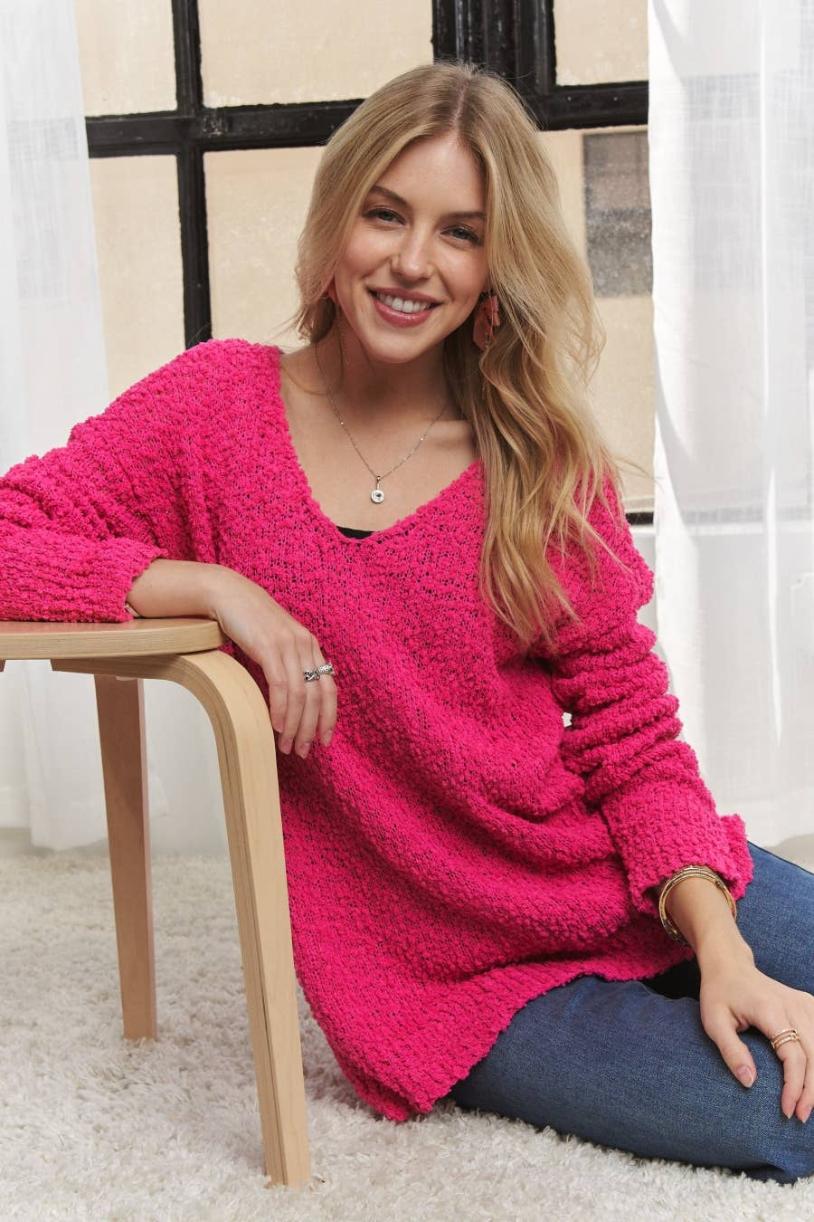 Boho Popcorn Dream Sweater