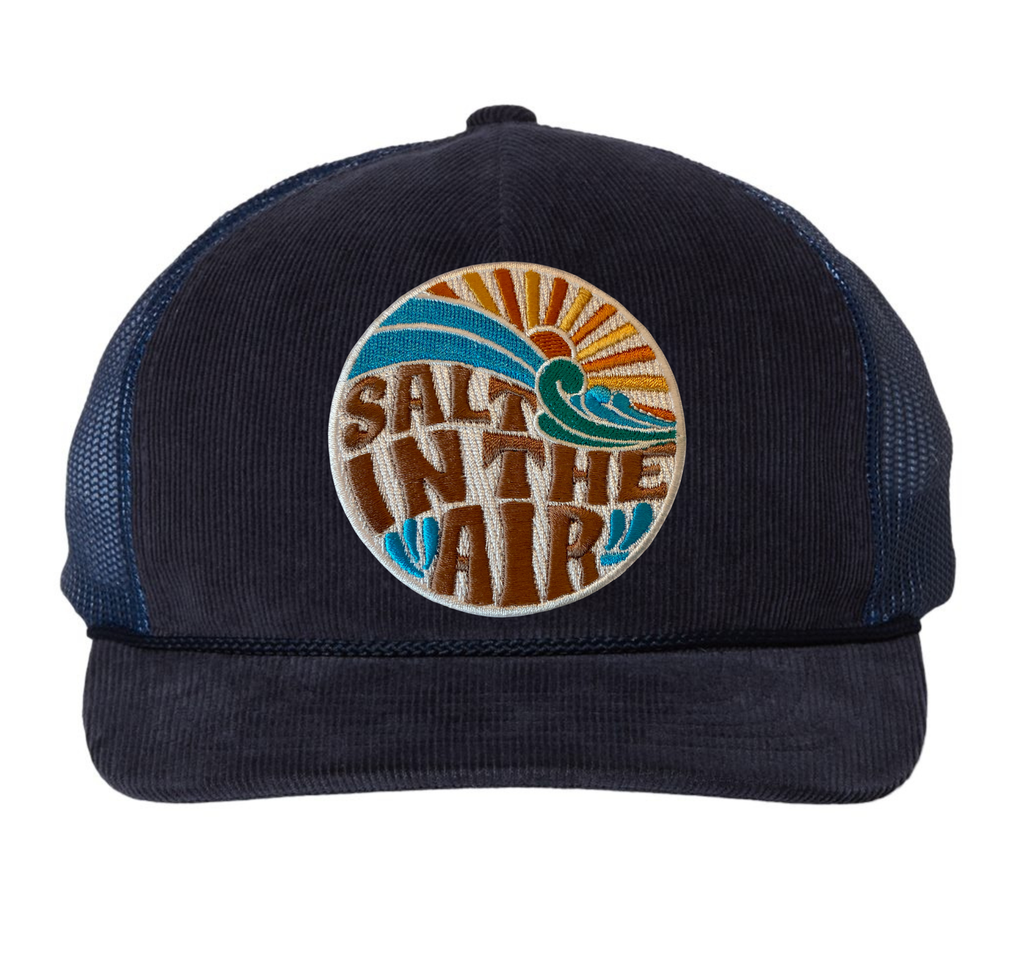 Corduroy Trucker Hat- Salt in the Air- Patch Snapback Hat