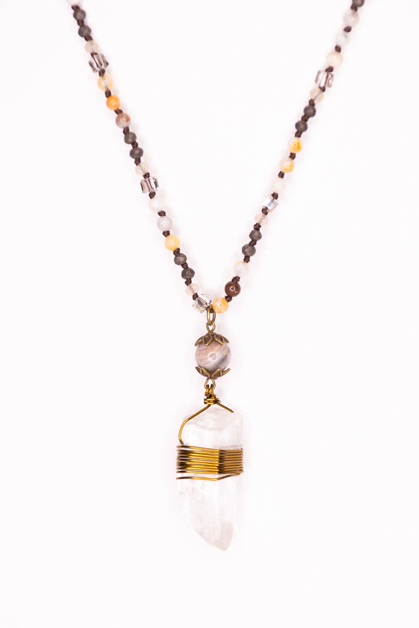 Suri Necklace in Gray