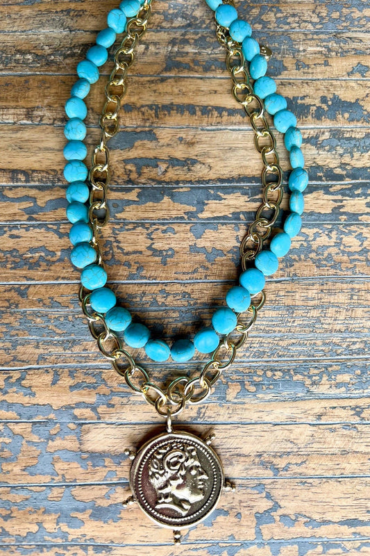 Rosalie Necklace Turquoise