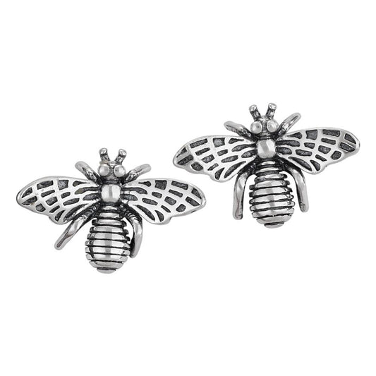 Bee Mine Sterling Silver Stud Earrings