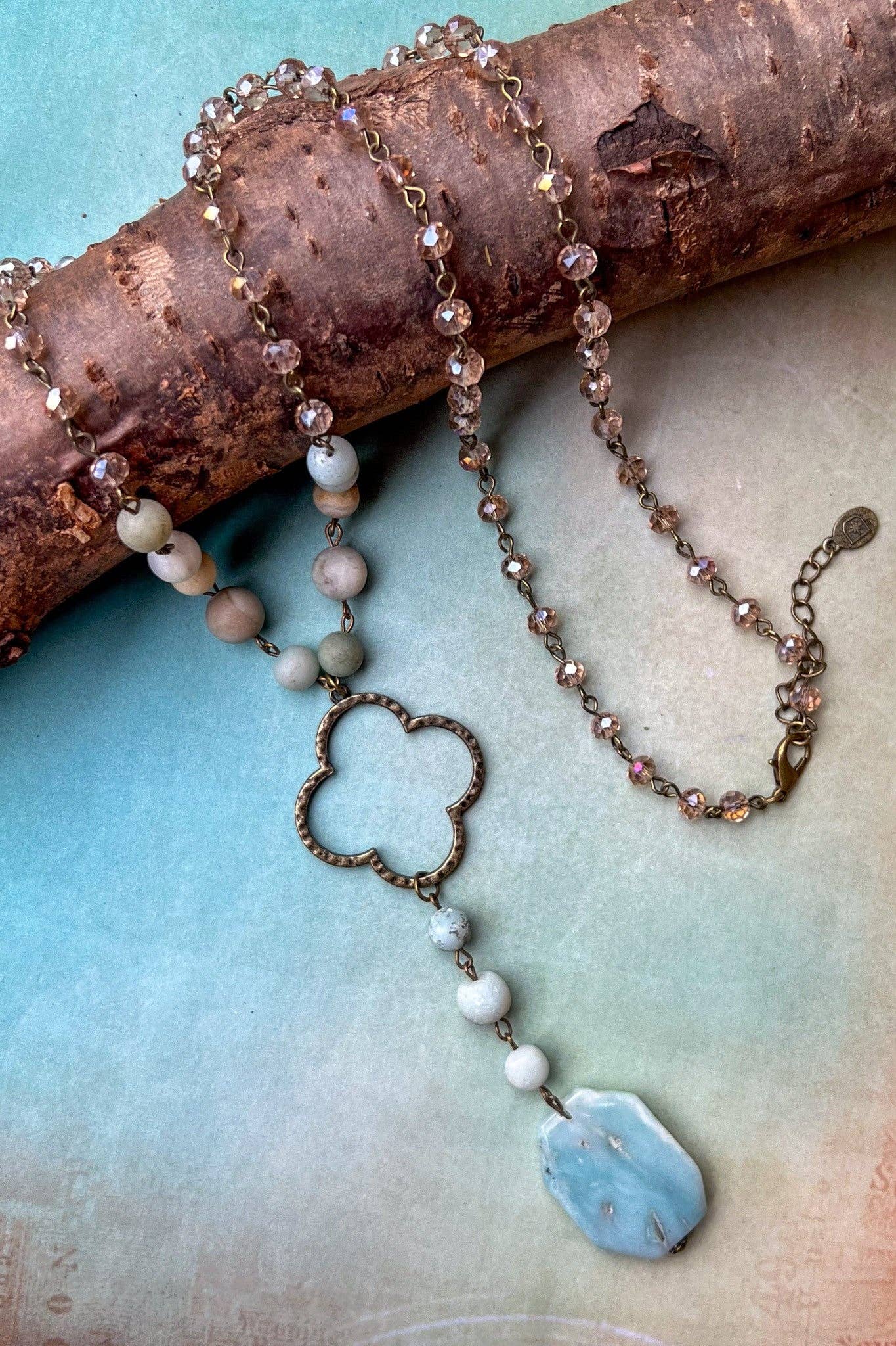 Alani Necklace in Amazonite