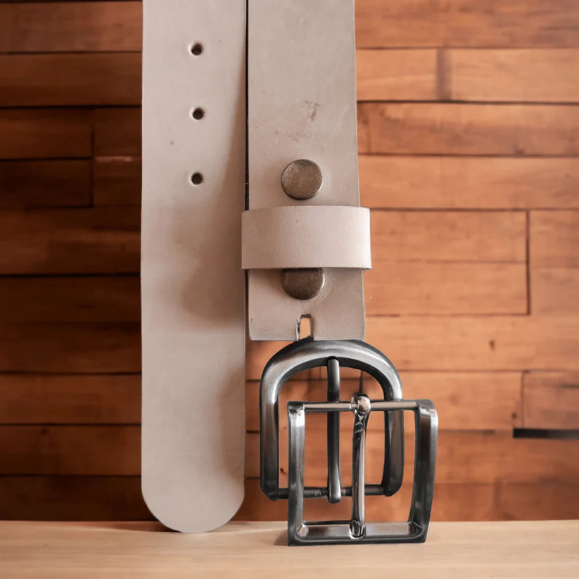 Cincho Beige Full Grain Leather Belt