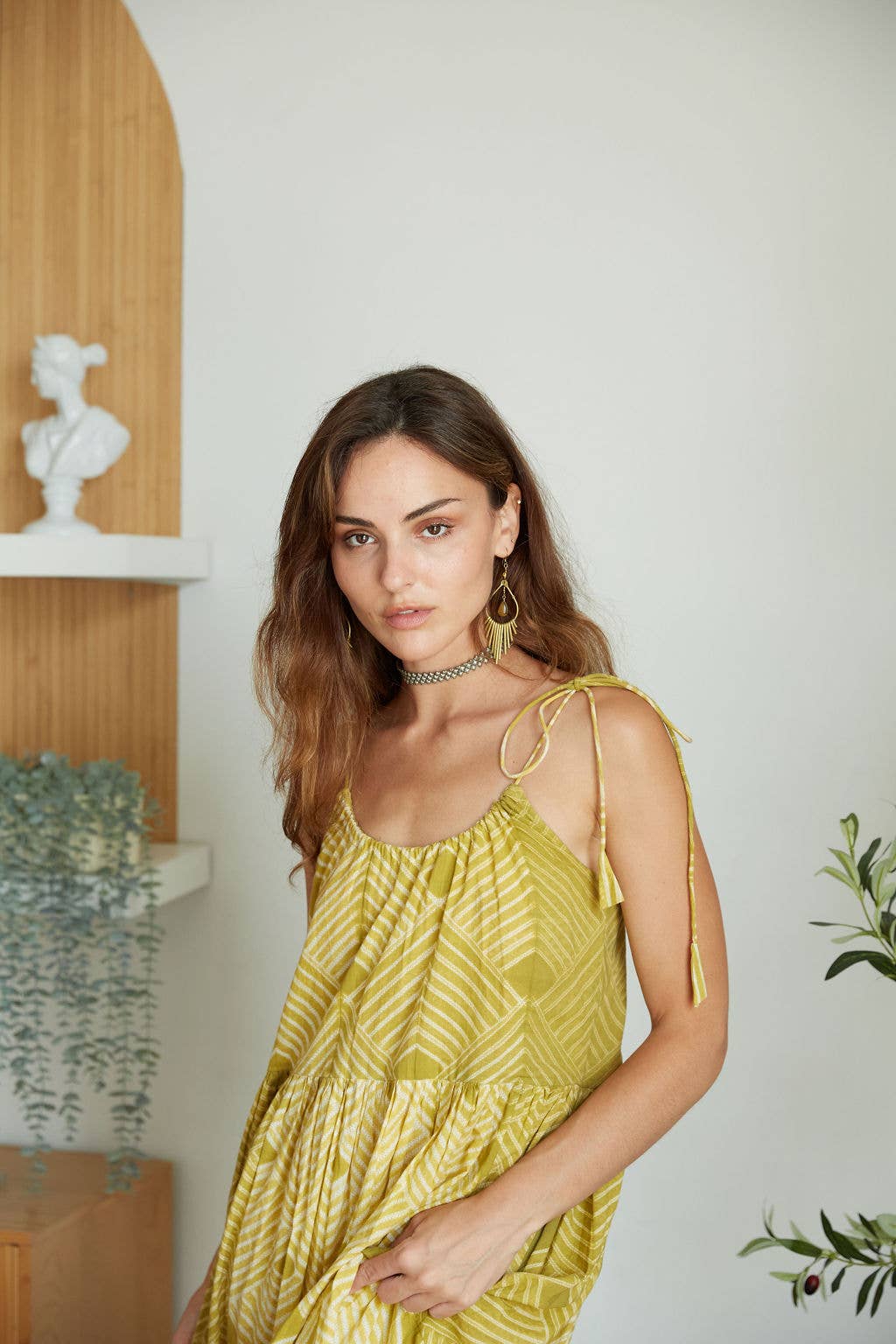 Shibori Hand-Dyed Maxi Dress (Udvita)