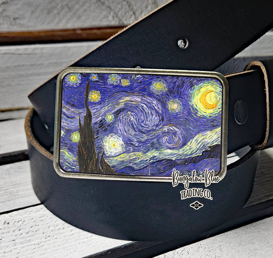 Starry Night Van Gogh Belt Buckle