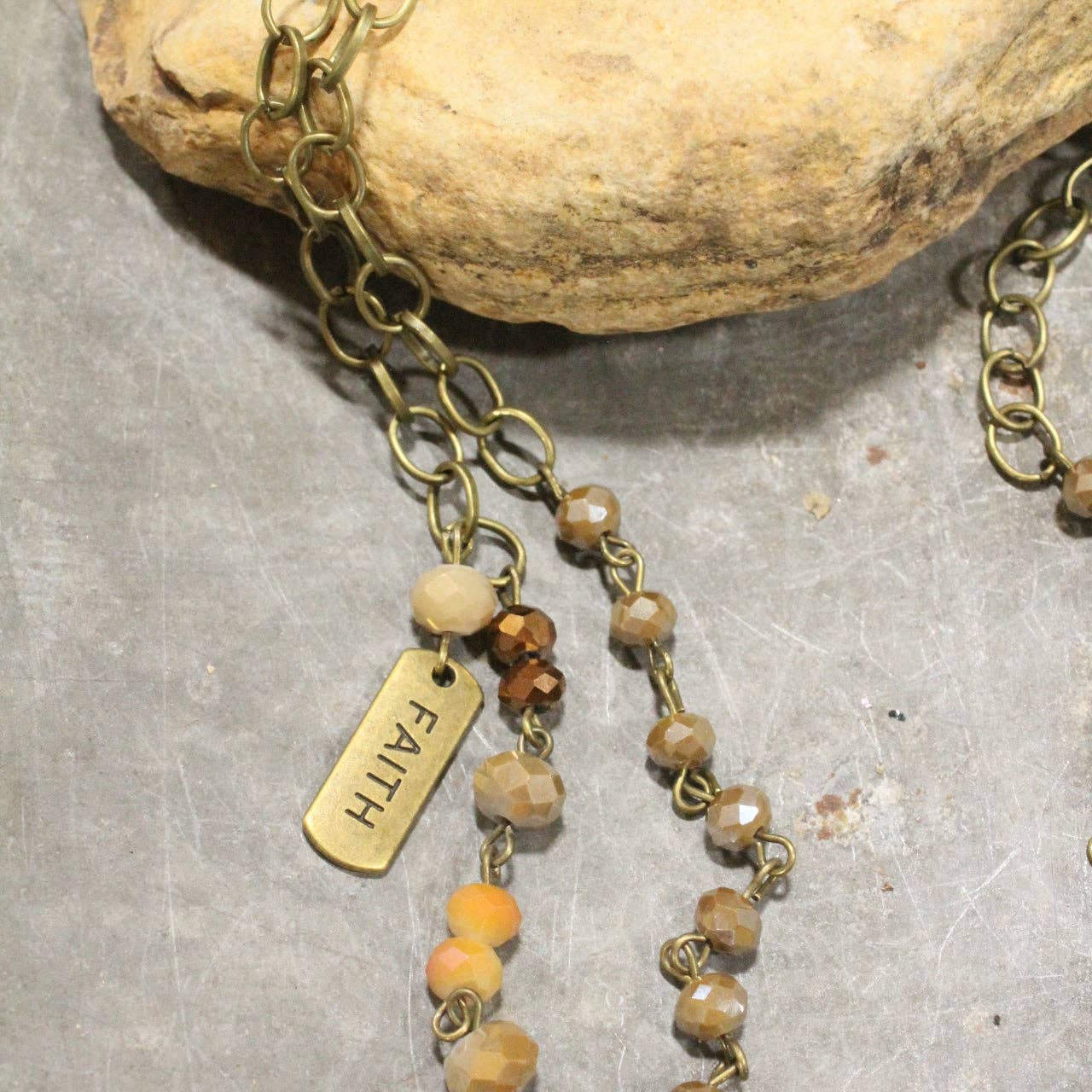 Firm Foundation Cross Layered Necklace