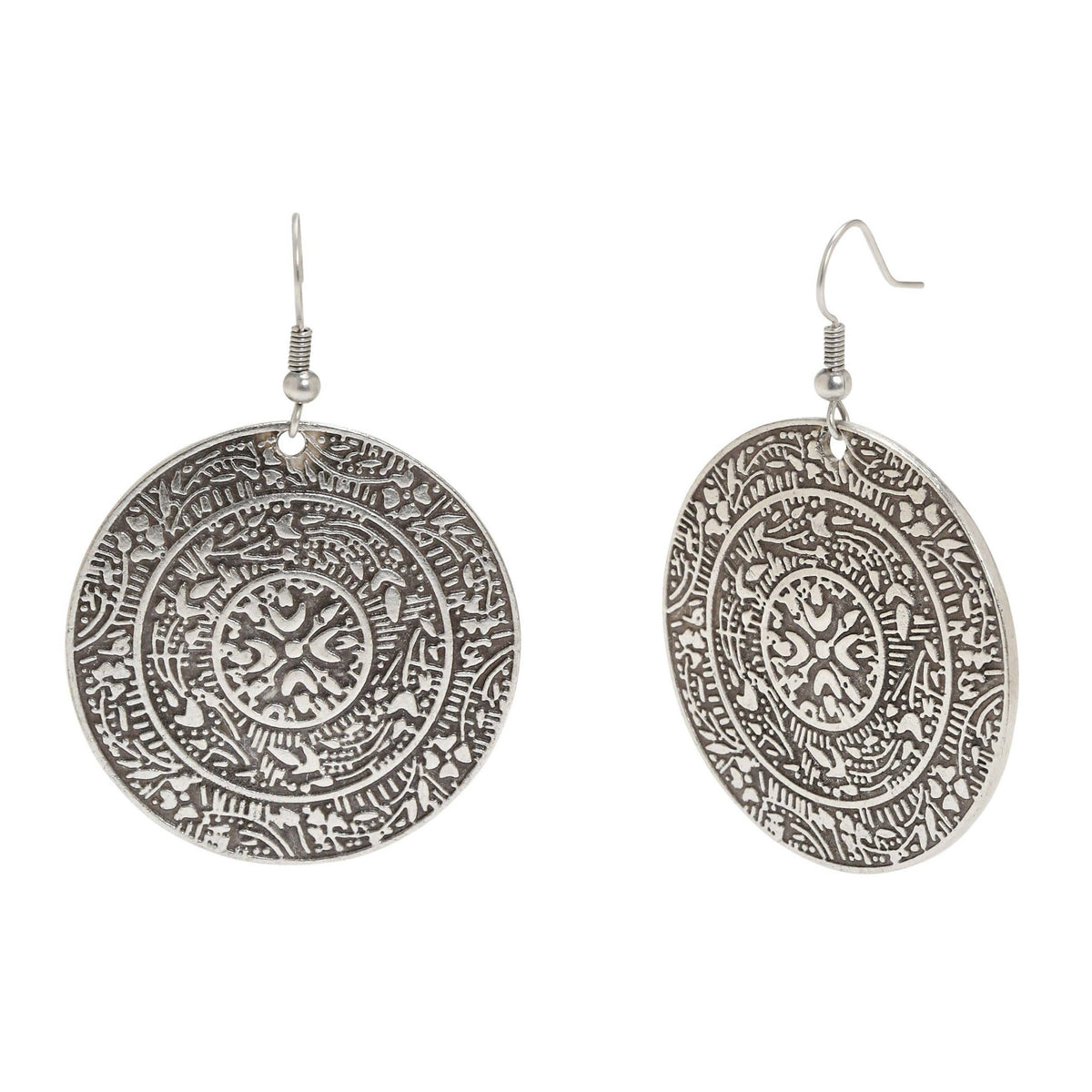 Handmade Pewter Earings - 4651