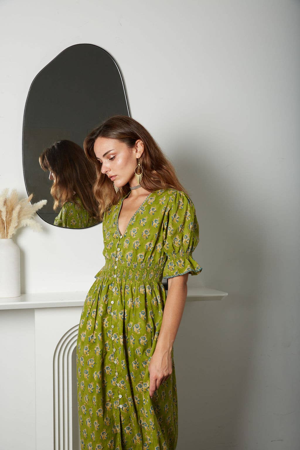 Hand Block Printed Maxi Dress