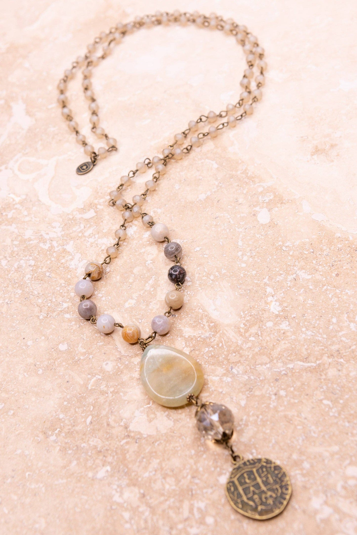 Alexis Necklace in Bamboo Blush