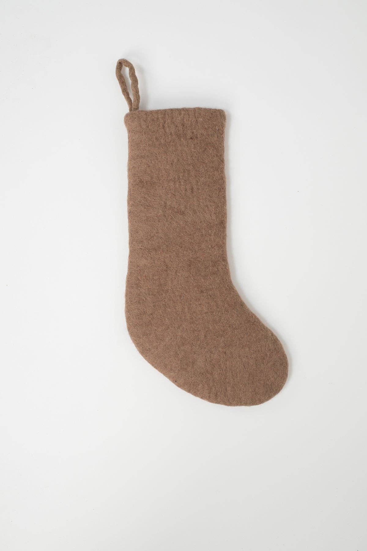 Pure Wool Handcrafted Boho Felt Holiday Home Stocking