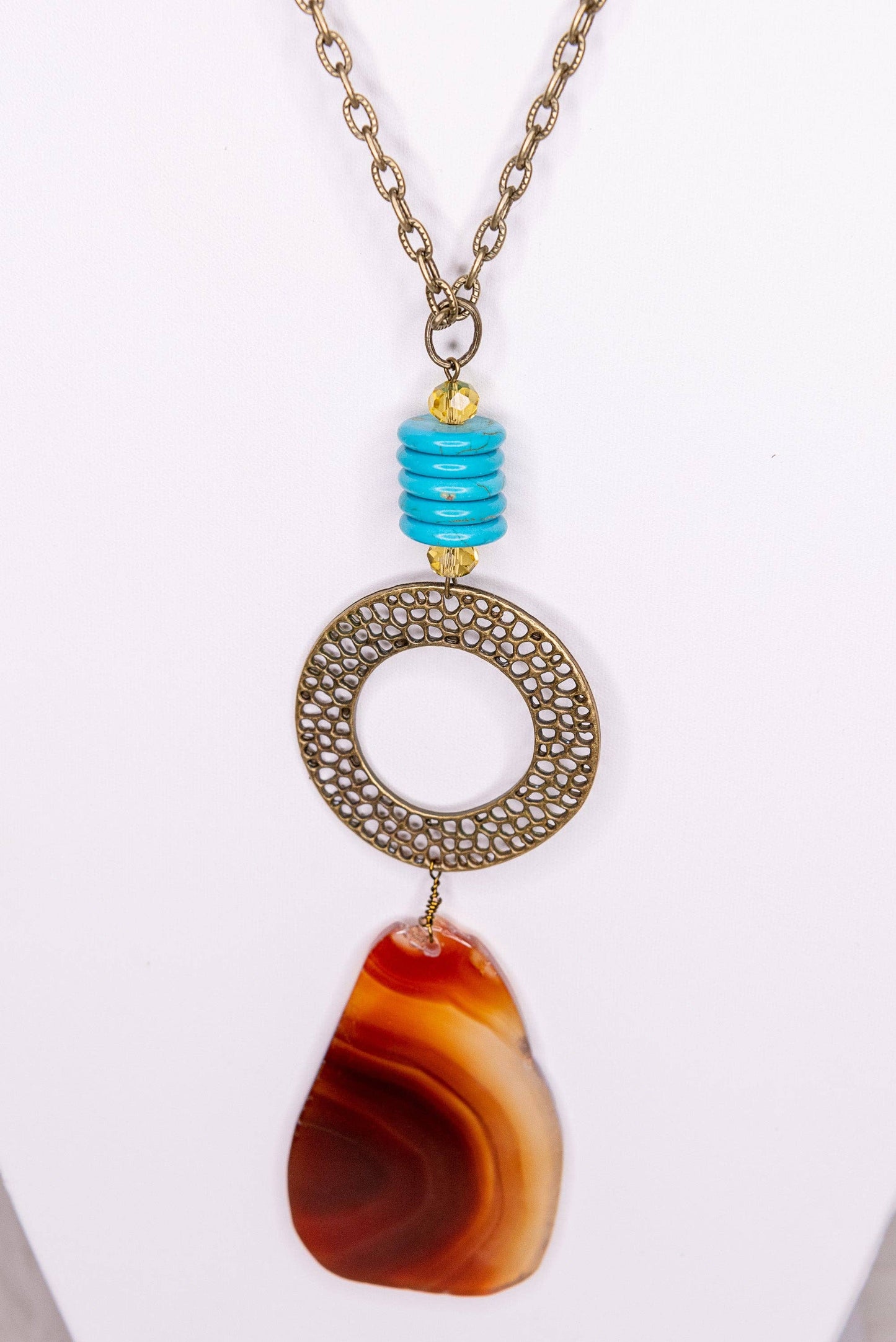 Marcela Necklace in Bronze