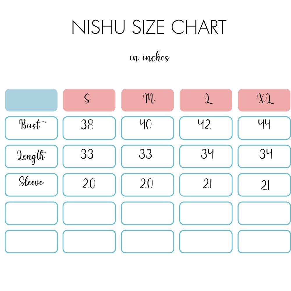 Block Printed Cotton Dress with bell sleeves (Nishu)