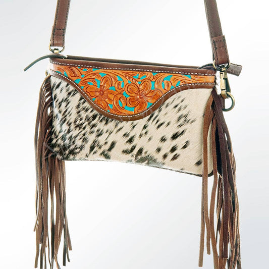 Western Fringe Women's Leather Crossbody Bag