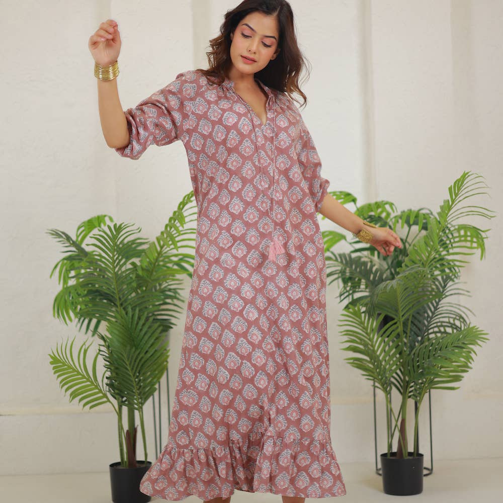 Block Printed Dress (Kaishori)
