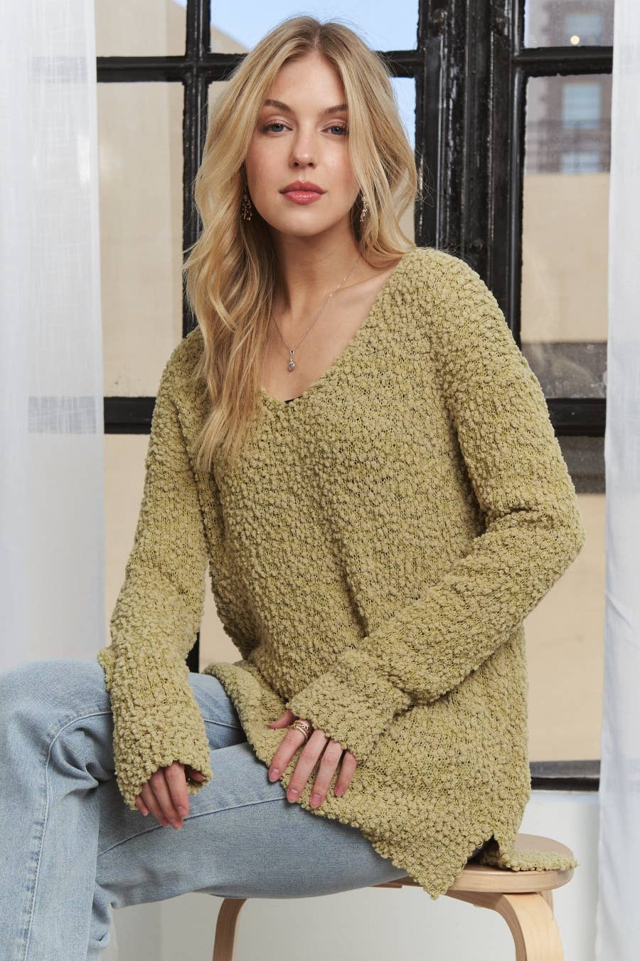 Boho Popcorn Dream Sweater