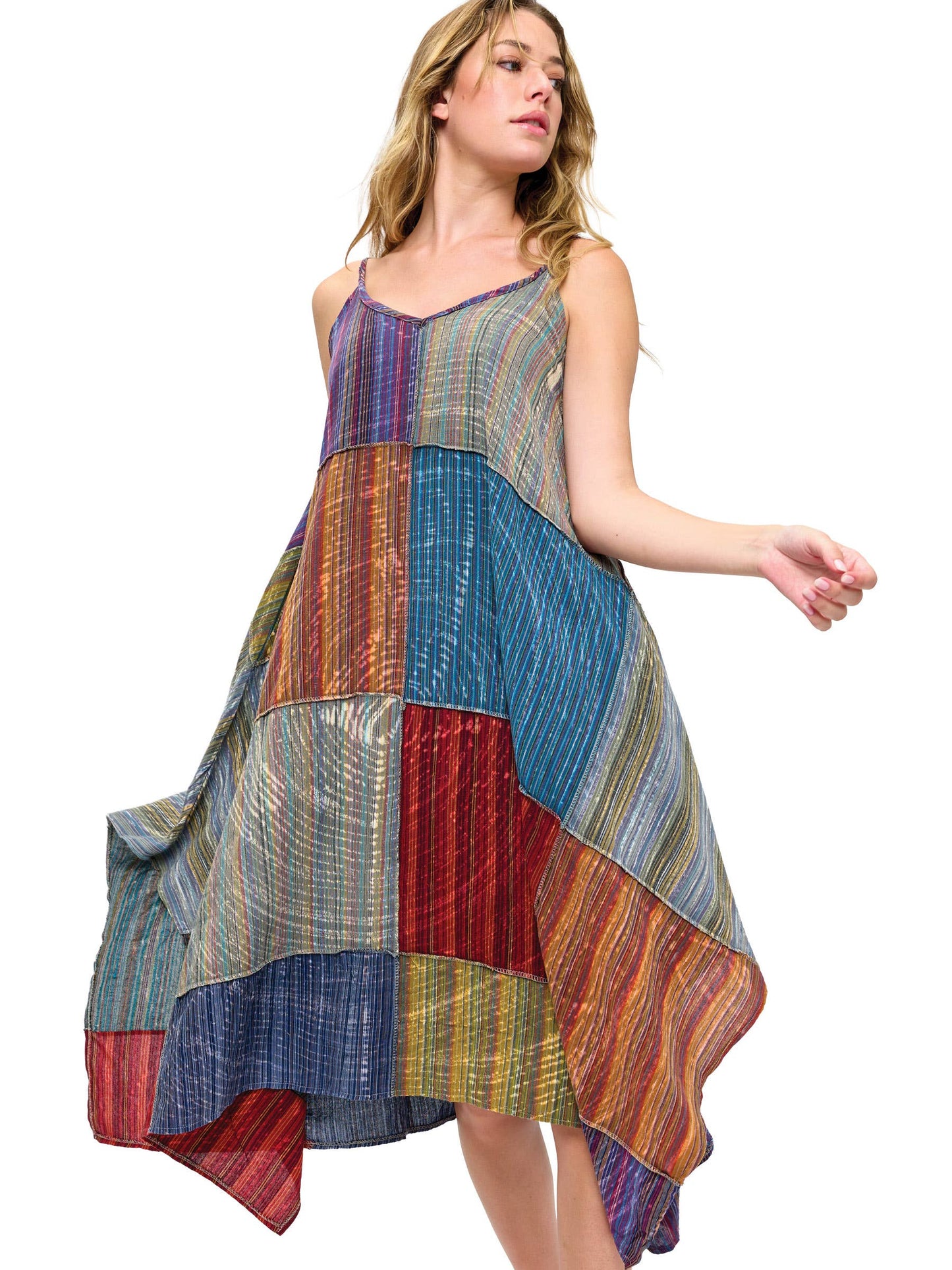 Gypsy Vintage Washed Patchwork Dress