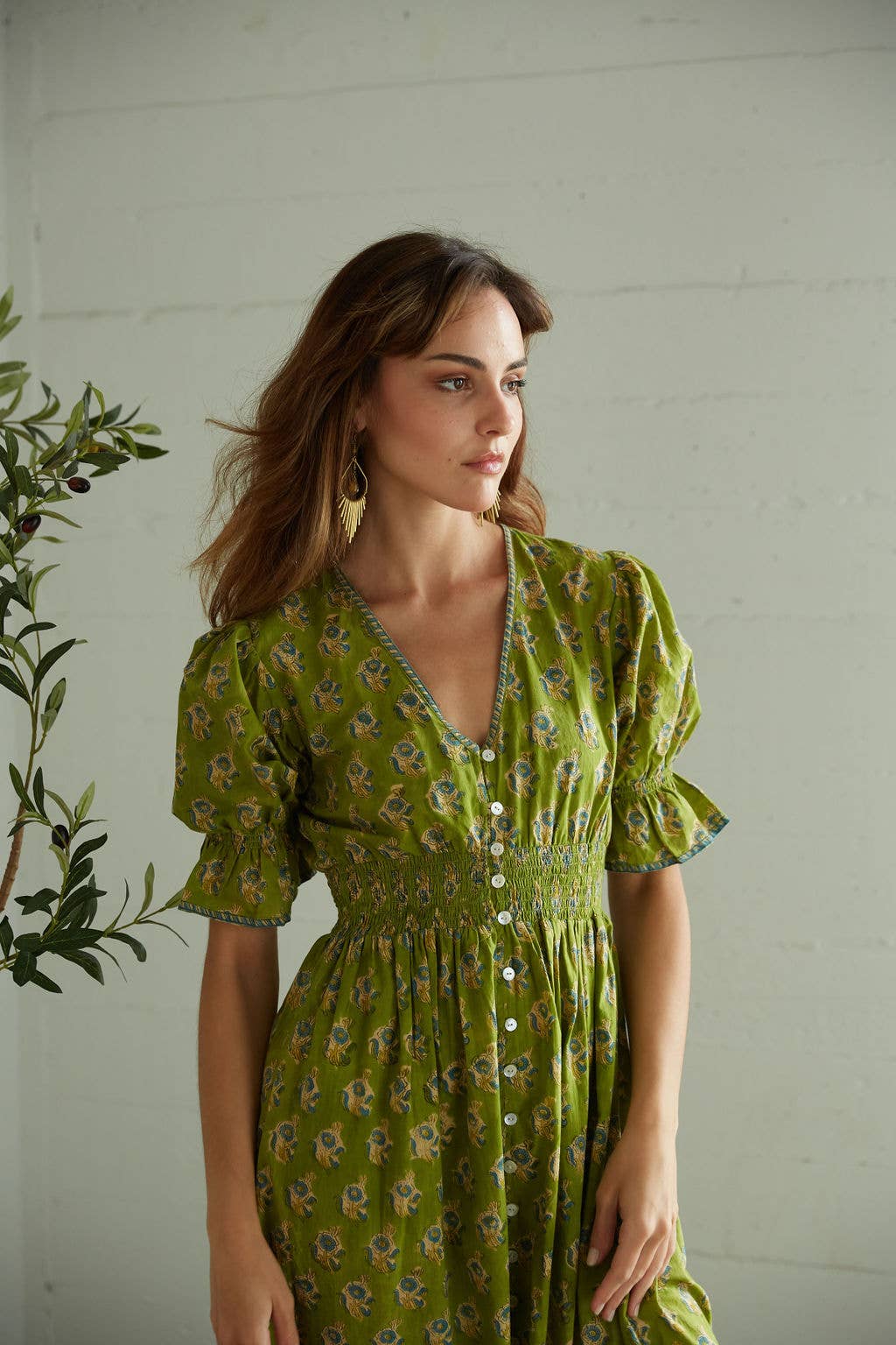Hand Block Printed Maxi Dress