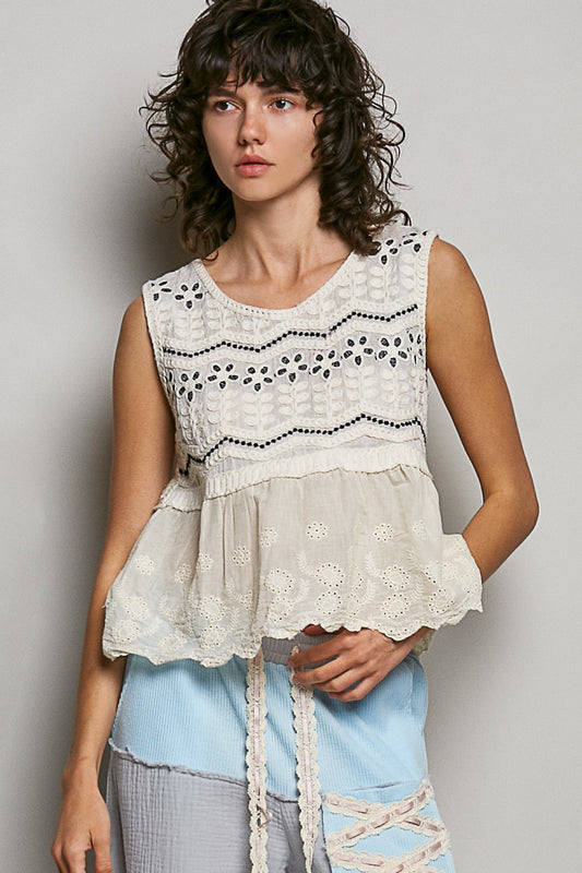 Sleeveless Crochet Top