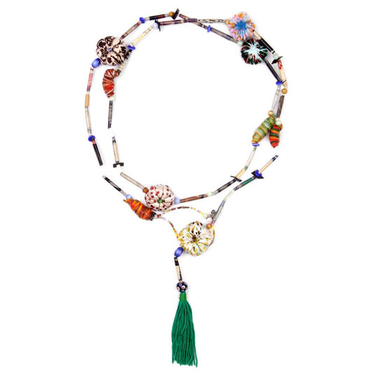 Recycled sari belt/necklace